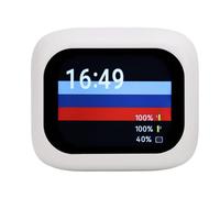 Lazmin112 Écouteurs de Traduction de Langue, Dispositif de Traduction de 144 Langues avec Application, écran Tactile Couleur, 3 Modes de Traduction, Anti-Bruit Intelligent ANC ENC (White)