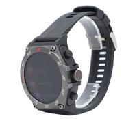 Lazmin112 Écouteurs sans Fil, Notification d'actualités 400mAh Batterie 2 en 1 Design Electronic Watch for Daily Life and Work (Black)