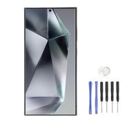 Lazmin112 Écran de Remplacement S24 Ultra, écran Dynamique 2X de 6,8 Pouces 1440 X 3120 Px 505 Ppi avec Capteur D' Digitales et Outils de Réparation, pour SM S928U Version (du Noir)