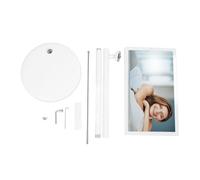 Lazmin112 Écran Tactile Portable -TV, 21,5 Pouces 4 Go RAM 128 Go Stands d'écran de Surveillance Portable avec Roues de la Caméra pour Le Bureau (Prise UE 100-240V)