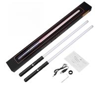 Lazmin112 Épée à Double Tranchant Lame Lumineuse Jouet Lumineux Modifiable pour Jeu Imaginatif Alliage D'aluminium Noir Rouge Jaune Vert Cyan Bleu Rose Blanc 31,49" Télescopique pour Enfants (2PCS)