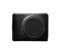 Lazmin112 Étui à Caméra en Cuir Vintage, Sac de Caméra en Cuir Complet Portable avec Bandoulière pour Boîtier pour la Caméra Zv1F / Zv1m2 (Black)