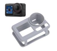 Lazmin112 Étui de Protection en Silicone pour Action 5 Pro, Housse D'appareil Photo élastique Douce avec Revêtement D'huile au Toucher, Ouvertures Précises et Trou pour Lanière (Grey)