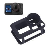 Lazmin112 Étui de Protection en Silicone pour Action 5 Pro, Housse D'appareil Photo élastique Douce avec Revêtement D'huile au Toucher, Ouvertures Précises et Trou pour Lanière (Black)