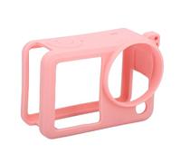 Lazmin112 Étui de Protection en Silicone pour Action 6, Coque Souple Antichoc Anti-Rayures avec Capuchon D'objectif et Lanière, Découpes Précises pour Les Boutons et Les Ports de (Pink)