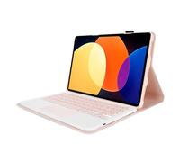 Lazmin112 Étui pour Tablette avec Clavier, Clavier Bluetooth sans Fil Détachable Magnétique avec pavé Tactile, étui de pour Tablette, Fente pour Crayon Intégrée, pour Mi