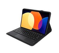 Lazmin112 Étui pour Tablette avec Clavier, Clavier Bluetooth sans Fil Détachable Magnétique avec pavé Tactile, étui de pour Tablette, Fente pour Crayon Intégrée, pour Mi