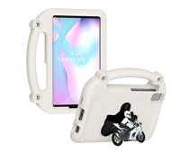 Lazmin112 Étui pour Tablette en Mousse EVA, Housse de Protection Antichoc pour Tab A7 Lite 8.7 T220 T225 T227 A9 8.7 SM X110 X115N A11 SM X133 X135 Tab One TB 305FU, avec Support et (Blanc)