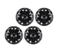 Lazmin112 Fit Universel 4pcs 16 Pouces Hubcaps Couvernes de Jante Enduring Hub Caps Snap sur Hub pour Altima Fit pour le Siège Ajustement pour SUV (BLACK)
