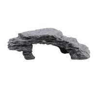 Lazmin112 grotte de cachette de tortue, simulation de grotte d'escalade modélisation robuste résine grise inoffensive grotte cachette de tortue pour animaux de compagnie