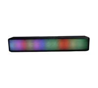 Lazmin112 Haut-Parleur, Haut-Parleur D'ordinateur, Double Haut-parleurs, Prend en la Connexion Filaire USB BT 5.1 sans Fil, Haut-Parleur de Barre RVB