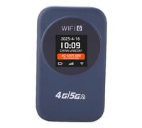 Lazmin112 Hotspot Mobile 4G, Hotspot Wi-FI Portable, 300 Mbps, 2,4 Ghz, 3000 Mah, Affichage De l'Heure, Routeur Wi-FI 4G Portable, Emplacement pour Carte Sim, pour Voyages, Maison