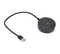 Lazmin112 Hub de Bureau, Hub USB 3.0 4 Ports Protection Contre Les Surintensités Compatibilité étendue Petite Station d'accueil Portable USB3.0 Adaptateur Multiport pour Les Voyages à