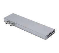Lazmin112 HUB USB, 7 Ports USB 3.1 Transmission de Donnés Haute Viessese Processus CNC Fournitures de Réseau de Bureau pour Les Ordonnances de Bureau/Portables