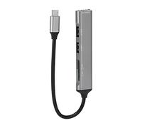 Lazmin112 Hub USB C, 5 en 1 Type C Hub Métal Type C Station d'accueil, Multiport USB C Adapter Expansion Dock, Coque en Alliage, pour Windows, pour Linux, pour OS X