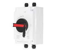 Lazmin112 Interrupteur de Déconnexion d'isolateur Photovoltaïque DC1000V 32A, Étanche Ip66, Boîtier Pc avec Extinction d'Arc, Fonctionnement Sûr pour les Voitures de Camping, Navires, Systèmes