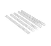 Lazmin112 Kit de Bobines de Liaison en Spirale, 4: 1 Pitch 360 -Grad-Rotation Fer 100pcs Spirales de Liaison 48 Boucles pour A4 -Paper (WHITE)