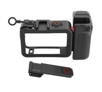 Lazmin112 Kit de Cage de Caméra pour Action 6, Cadre de Protection ABS Haute Résistance avec Support de Chaussure Froide pour Microphone et Lumière LED, Corde de Poignet Anti-Chute
