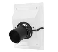 Lazmin112 Kit de Couverture de Pénétration Murale HVAC Split AC, Installation Professionnelle pour Climatiseur Intérieur et Extérieur, Ensemble de Lignes en Plastique, Couverture Murale pour (WHITE)