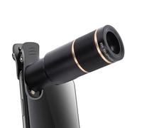 Lazmin112 Kit D'objectif D'appareil Photo Téléphone, Téléobjectif 22X 198 Fisheye 0,6X Grand Angle 15X Macro, avec Pince Réglable et Trépied, pour Smartphones, avec étui Rangement