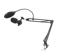 Lazmin112 Kit groupé de Microphones Polyvalents, Ornineur USB Cardiode Condensateur Anti-éruption Net Ensemble Micro, Plug and Play, Réglage du Volume/Rétébération du Bouton