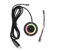 Lazmin112 Lecteur D' Digitales USB, Scanner D' Digitales pour 10 11, Reconnaissance À 360°, Réponse Rapide en 0,5 Seconde, Stockage Jusqu'à 10 Utilisateurs, RVB