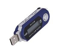 Lazmin112 Lecteur MP3, Lecteur de Musique Numérique Rétro avec écran LCD, Prend en Charge Les Formats MP3 WMA, Arrêt Automatique, Affichage des Paroles Synchronisées, Port USB, Mémoire (Blue)