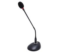 Lazmin112 Microphone à Condensateur à Col de Cygne, Micro de Bureau Réglable Cardioïde avec Tube Détachable et Base Antidérapante, pour Le Streaming Vidéo de Conférence, de Réunion