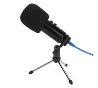 Lazmin112 Microphone à Condensateur, MIC USB avec Trépied de Bureau Réglable à Haute sensibilité et Filtre Anti- Double Couche Idéal pour L'enregistrement/la Diffusion en Studio, etc. (Or)