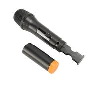 Lazmin112 Microphone sans Fil, Double Système de Micro Dynamique Portatif sans Fil avec Récepteur Longue Distance Rechargeable, Discours Discours Karaoké, Présentation d'Église de Mariage