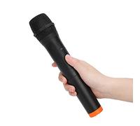 Lazmin112 Microphone sans Fil VHF Portable Universel Professionnel, Micro de Réception USB en Plastique ABS Noir, Distance de Réception de 50 Mètres, pour Le Chant Karaoké, la Parole, Le Mariage