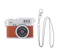 Lazmin112 Mini Caméra Porte-clés, Appareil Photo Numérique Rétro 1080P HD 2MP avec écran Couleur de 0,96 Pouces et Mémoire de 32 Go, Poche Compacte avec Flash LED et 4 Filtres (Brown)