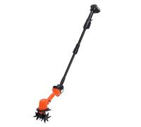 Lazmin112 Mini-Cornel sans Fil Cultivateur électrique Efficace pour Le Jardinage Desserrant Le Sol et Les Tranchées de la Largeur de Travail de 4 Pouces 1,5h pour Les Parterres de Fleurs et Les