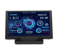 Lazmin112 Mini écran USB IPS 5 Pouces, Moniteur de Température D'ordinateur, Panneau de Capteur PC, Moniteur D'affichage Dynamique, Moniteur de Données PC CPU HDD, pour Ras Pi