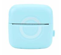 Lazmin112 Mini Imprimante D'autocollants, Imprimante Thermique Portable avec Application, Imprimante de Poche, Imprimante D'étiquettes sans Fil Bluetooth pour Enfants étudiants (Bleu Ciel)