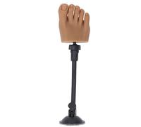 Lazmin112 Modèle de Pied de Pratique en Silicone Nail Art, à Demi-pied Stable Modèle d'Art de Ongle Réaliste Réel ajusté avec Stand pour Salon de Nong (Pied droit)