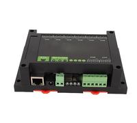 Lazmin112 Module de Relais Ethernet 8 Canaux, RTU/TCP, Communication par Port PoE, Boîtier de sur Rail de qualité Industrielle avec Circuits de, Fonction Clignotante