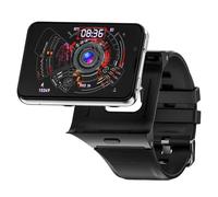 Lazmin112 Montre Intelligente, Montre Intelligente D'appel Autonome 4G 5G avec écran HD de 2,88 Pouces, 6 Go de RAM 128 Go de ROM, Prise Charge GPS, Double Caméra, pour iOS (Silver)