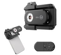 Lazmin112 Objectif Microscope pour Téléphone 300X, Micro-Objectif pour Téléphone, 18 LED, 19 Modes D'éclairage, Filtre CPL, Pince Universelle, pour Plantes, Pièces De Monnaie, Bijoux