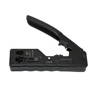 Lazmin112 Outil de Sertissage RJ45, Outil de Sertissage Cat5e à Texture Antidérapante, Outil de Sertissage Ethernet à Verrouillage de sécurité Réglable, pour Cat5e Cat6a Cat7a