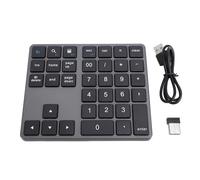 Lazmin112 Pavé Numérique Bluetooth, pavé Numérique sans Fil Rechargeable, Clavier Numérique Externe à 35 Touches, Clavier de Saisie de Données pour Ordinateur Portable OS X, Smartphone de