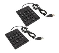 Lazmin112 Pavé Numérique Filaire, Clavier Numérique Ergonomique à 18 Touches, Mini Clavier Numérique Silencieux alimenté par USB, Extensions de Clavier pour Ordinateur de Bureau (2 pièces)