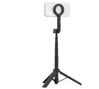 Lazmin112 Perche à Selfie 65 Cm, Hauteur Réglable, Rotation à 360°, Trépied Portable 3 en 1 pour Téléphone, Support Magnétique, Pliable, pour Photographie Et Enregistrement Vidéo
