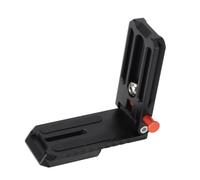 Lazmin112 Plaque QR en Forme de L pour Appareil Photo, Interrupteur Rapide à Double Direction, Tournage Horizontal Vertical, Alliage D'aluminium Pliable, avec Support à Vis 1/4 20