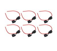 Lazmin112 Porte-fusible en Ligne Résistance à la Pratique 10 Jeux de Câblage Facile pour équipement électrique de Voiture [couvercle étanche, Fil de Cuivre sans oxygène] pour un Usage Domestique de