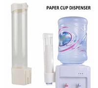 Lazmin112 Porte-Gobelet à Bouton Unique, Distributur DE Gobelets en Papier et Plastique DE 60 à 80 Gobelets, Facile à l'installateur AVEC DE LA COLLE OU UN UN PANNEAU à Vis, Matiriaau Abs et PC