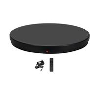 Lazmin112 Présentoir Rotatif électrique, Plateau Tournant motorisé Robuste de 24 Pouces avec Télécommande sans Fil, pour Photographie à 360 °, Numérisation 3D, Affichage de Grands (Prise UE)