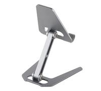 Lazmin112 Prise en Charge de TéléPhone Portable, Support de TéléPhone Pleinable Réglable, Support de Portable avec Base Antiderapante, Accessoires de Bureau, s'adapte à Les (Silver)