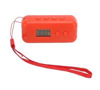 Lazmin112 Radio FM Portable, Compacte, Alimentée par Batterie, 50 à 109 MHz, avec écran LCD et Prise Casque, pour Les Urgences de Voyage en Plein Air (Orange)