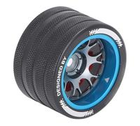 Lazmin112 RC Wheel, Roue à Main en Aluminium à l'épreuve de la Rouille pour Futaba pour Sanwa (Blue)